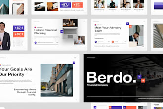 do business powerpoint, company presentation and sales pitch deck slides