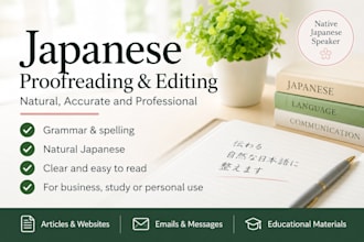 proofread your japanese writing