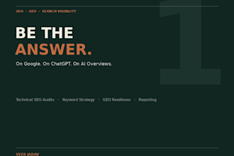 optimize your SEO and GEO for google and ai search