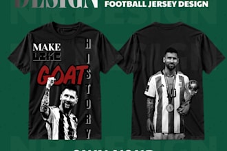 design a custom football jersey t shirt