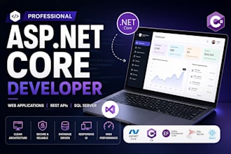 develop asp net core web application or rest api