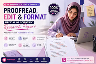 proofread, and format medical or scientific research paper