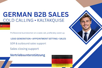 do german b2b cold calling, appointment setting and kaltakquise