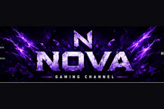design a professional twitch or youtube banner
