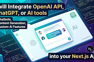 integrate openai api and chatgpt into nextjs react app