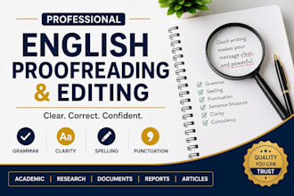 proofread and edit your english for grammar and clarity