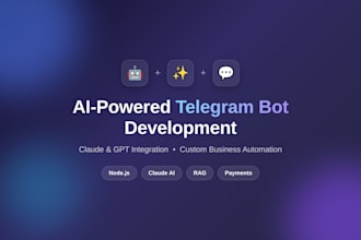 build an ai powered telegram bot with claude integration