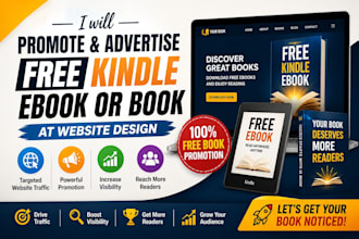 promote and advertise free kindle ebook or book at website