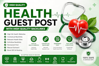 publish a health guest post with health backlinks