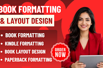 do book formatting, kdp paperback formatting,  kindle ebook formatting