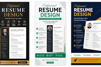 design creative resume in photoshop