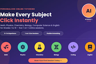 teach you bio,chem,phy,maths and science