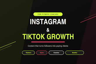grow your fitness coach instagram and tiktok with engaging content