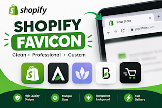 design a professional favicon for your shopify store