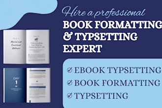 professionally format and typeset your book or ebook