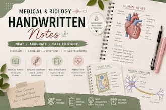 draw medical and biology illustrations