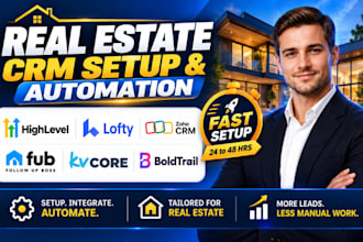 setup gohighlevel lofty zoho crm fub kvcore boldtrail real estate crm automation