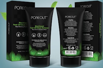 design packaging product label, sticker and logo