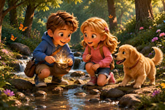 children story book illustration children story children story book illustration