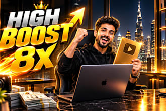 design professional finance and business youtube thumbnails