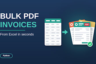generate bulk branded PDF invoices from your excel data with python