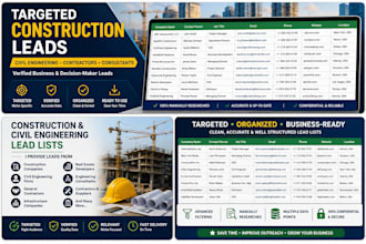 generate targeted construction and civil engineering leads