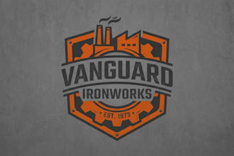 design a strong industrial factory logo