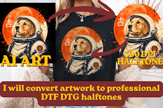 upscale and prepare ai art for dtg dtf pod printing
