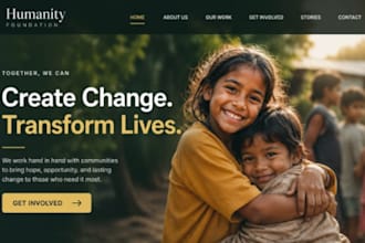 design wix ngo website nonprofit charity donation 501c3 wix church website