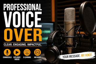create an ai voice over narration professionally