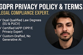 write a gdpr compliant privacy policy and terms and conditions
