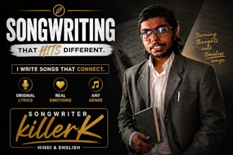 write original song lyrics in hindi and english