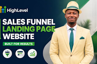 build gohighlevel sales funnel, gohighlevel landing page, gohighlevel website