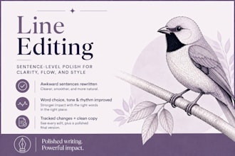 line edit your writing for clarity and flow