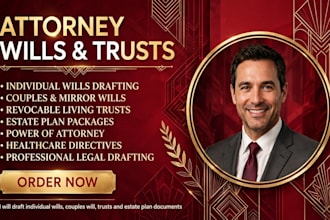 draft revocable trusts, wills, prenups, handle inheritance and probate cases