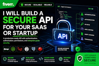 build a secure API for your saas or startup