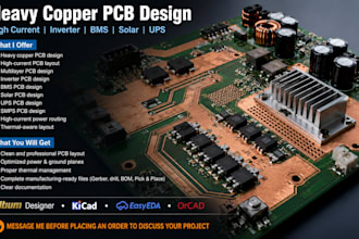 do heavy copper high current multilayer pcb for inverter, bms, solar, ups, smps