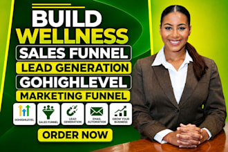build wellness sales funnel lead generation gohighlevel marketing funnel