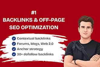 build backlinks and offer off page SEO