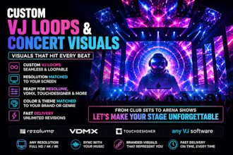do vj loop concert stage show dj visual concert led animation