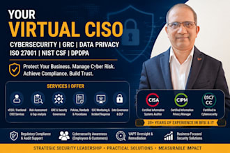 be your virtual ciso for cybersecurity grc and data privacy