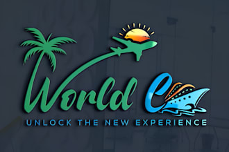 do luxury travel, beach resort and hotel logo or any graphics design