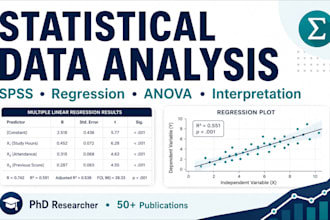 do statistical data analysis and interpretation