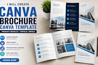 create canva brochure canva template product booklet trifold brochure