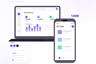 design a modern website UI in figma