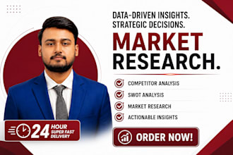 do market research, competitor analysis and business plans