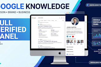 create google knowledge panel for person or graph for any category