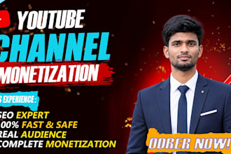 complete youtube channel monetization with organic audience