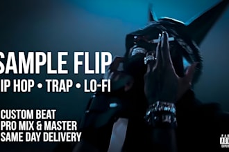 flip your sample into a hip hop, trap or lo fi beat