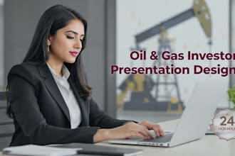 design oil gas investor presentation and energy pitch deck